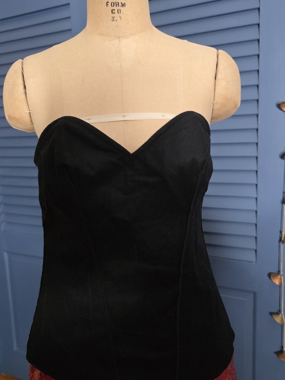Victoria's Secret Black Strapless Sweetheart Bustier